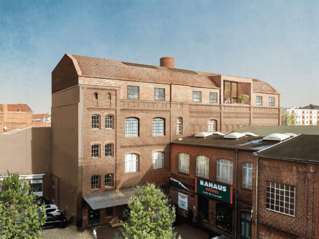 Projektbild Gründerzeit trifft Moderne: Unser Ingenieurbüro Holzbau hat für dieses Objekt u.a. die Tragwerksplanung erstellt und die Aufstockung geplant. Malerisches Bild, das den Charme der Gründerzeit schön widerspiegelt.